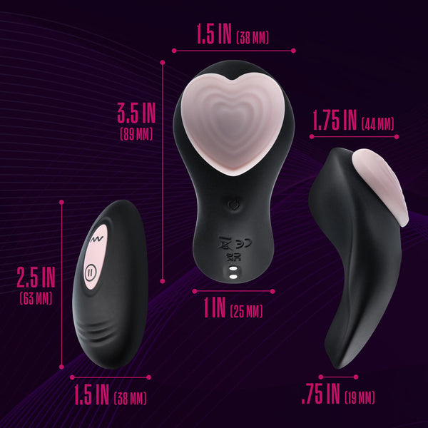 Heartbeat Panty Vibe with Remote Pink