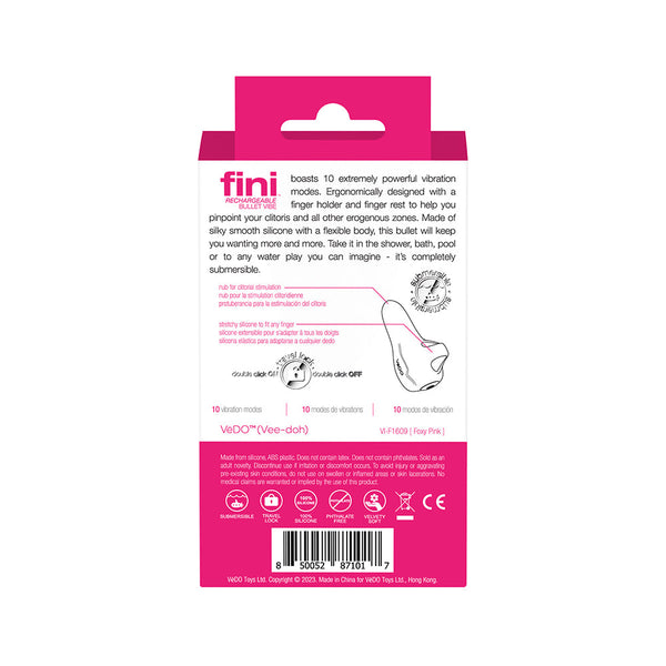 Fini Rechargeable Bullet Vibe Pink