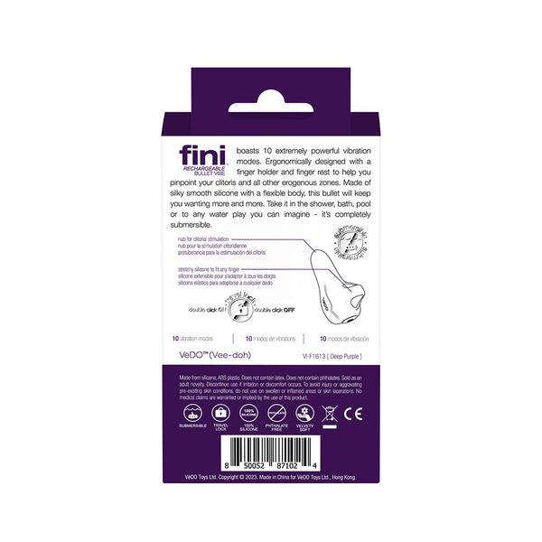 Fini Rechargeable Bullet Vibe Purple