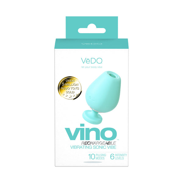Vino Rechargeable Vibrating Sonic Vibe Turquoise