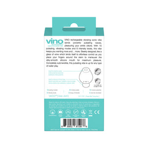 Vino Rechargeable Vibrating Sonic Vibe Turquoise