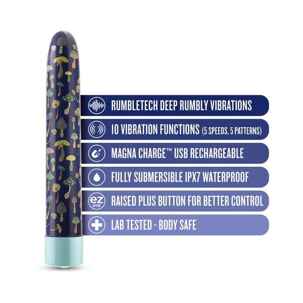 Dreamscape Rechargeable 7 in. Vibrator Blue