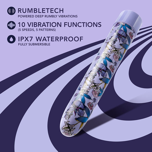 Floradelic Rechargeable 7 in. Vibrator Purple