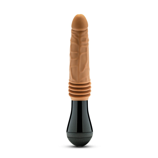 Silicone Dr. Arthur Thrusting Gyrating Vibrating Dildo Tan