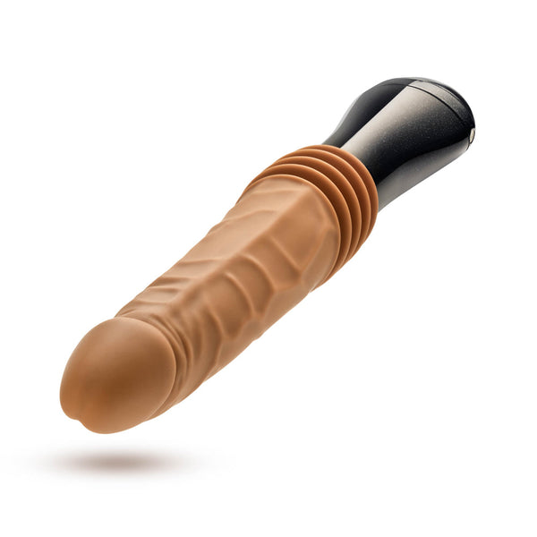 Silicone Dr. Arthur Thrusting Gyrating Vibrating Dildo Tan