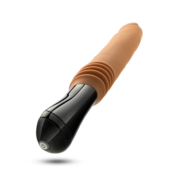 Silicone Dr. Arthur Thrusting Gyrating Vibrating Dildo Tan
