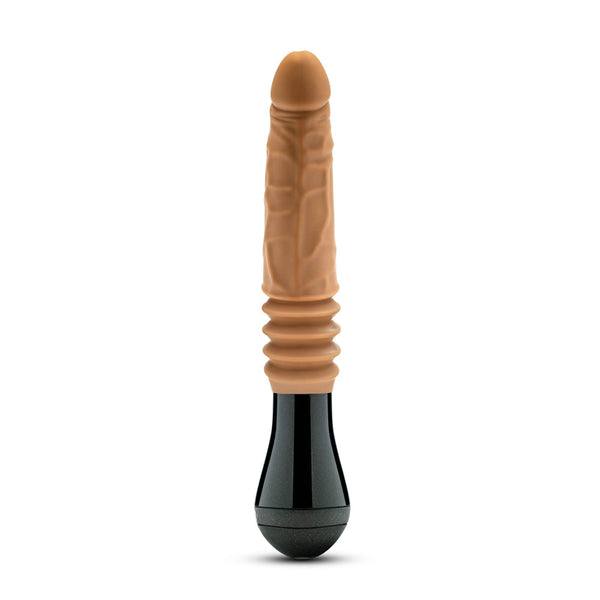 Silicone Dr. Arthur Thrusting Gyrating Vibrating Dildo Tan