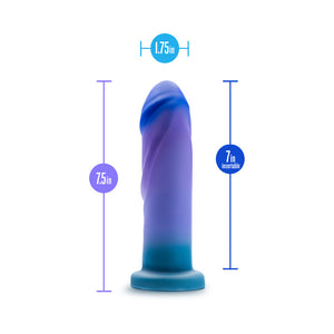 Midnight Rendezvous 7.5 in. Dildo Ocean Blue
