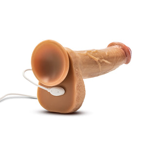 Silicone Dr. Phillips Thrusting Dildo 8.5 in. Tan