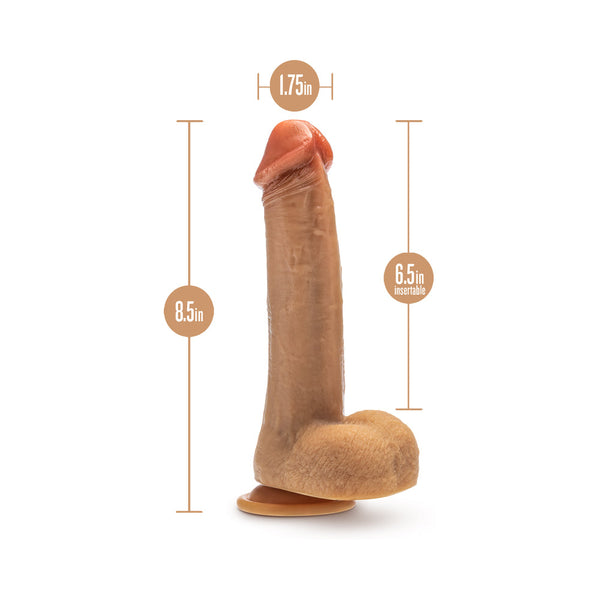 Silicone Dr. Phillips Thrusting Dildo 8.5 in. Tan