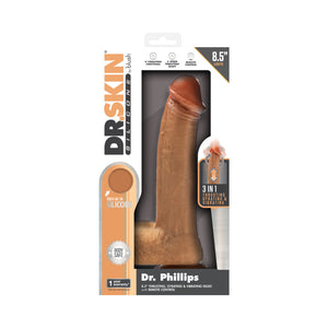 Silicone Dr. Phillips Thrusting Dildo 8.5 in. Tan