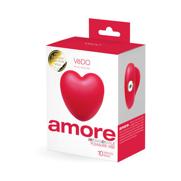 Amore Rechargeable Pleasure Vibe Red