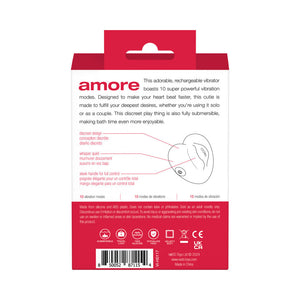 Amore Rechargeable Pleasure Vibe Red