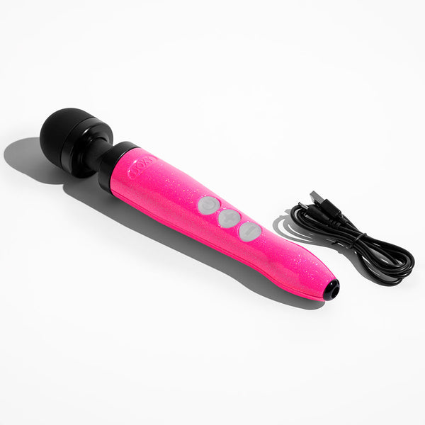 Die Cast 3R Rechargeable Compact Wand Vibrator Hot Pink