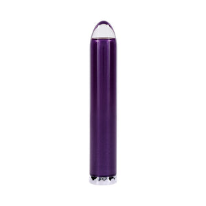 Playboy Amethyst Rechargeble Vibrating Glass Vibe Purple