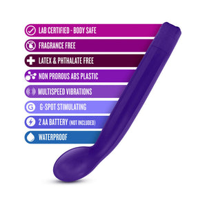 G Slim Multispeed Slimline G-Spot Vibrator Purple