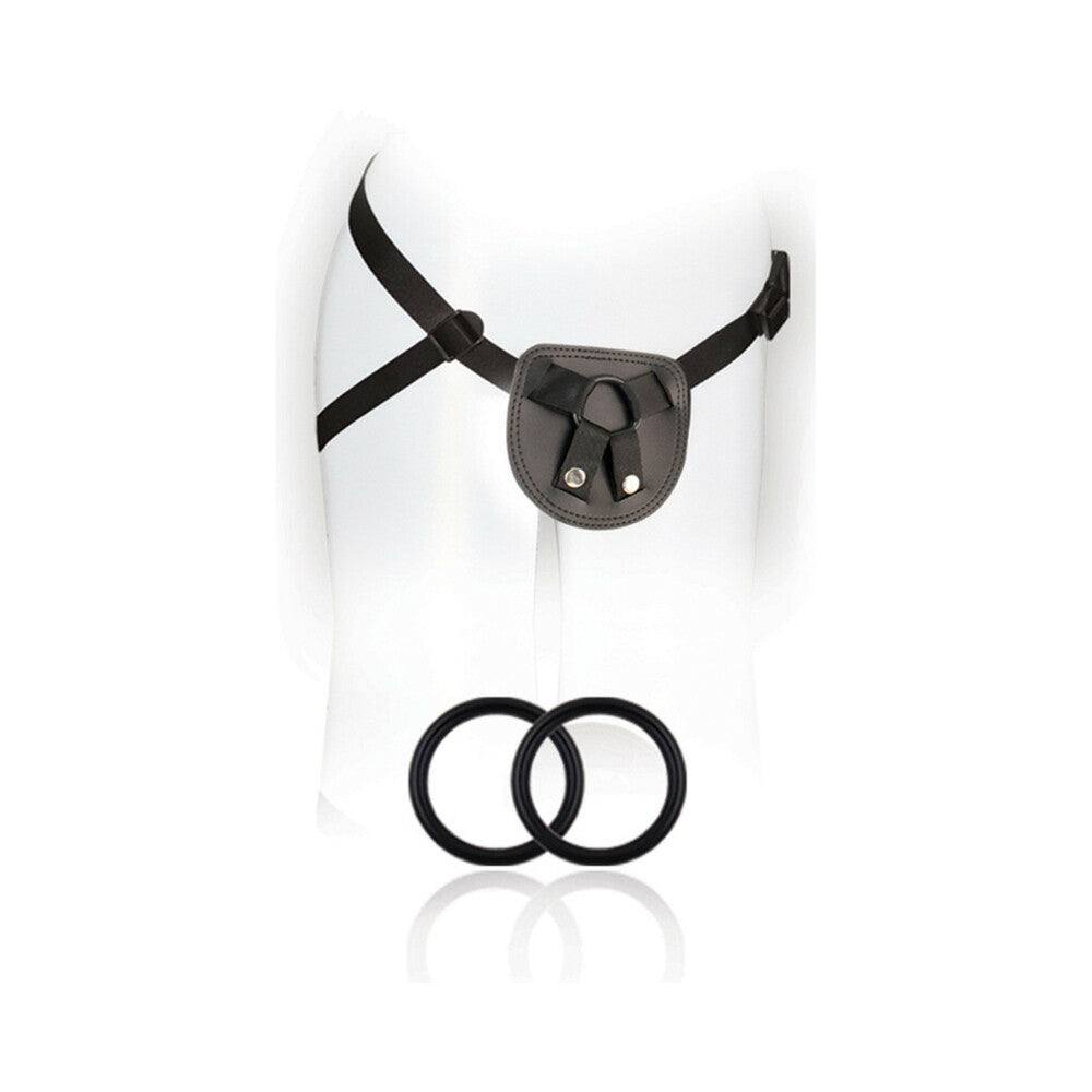 Blush SX For You Adjustable Faux Leather Beginner''s Harness Black
