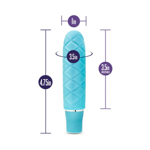 Cozi Mini Silicone Slimline Vibrator Aqua