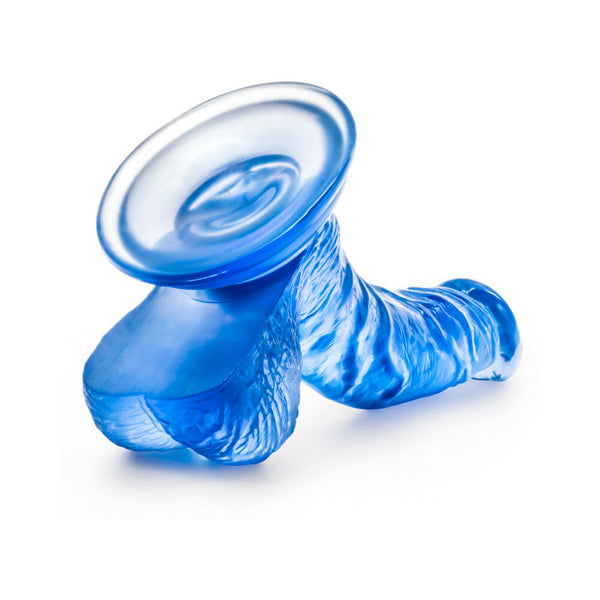 Sweet ''n Hard 8 Realistic 6.5 in. Dildo with Balls Blue