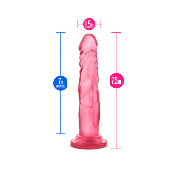 Sweet ''n Hard 5 Realistic 7.5 in. Dildo Pink