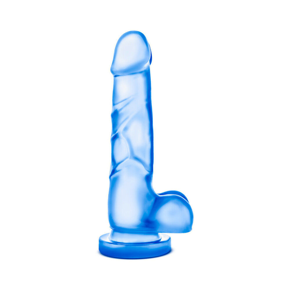 B Yours Sweet ''n Hard 4 Realistic 7 in. Dildo with Balls Blue