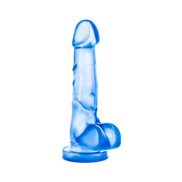 Sweet ''n Hard 4 Realistic 7 in. Dildo with Balls Blue