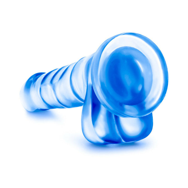 Sweet ''n Hard 4 Realistic 7 in. Dildo with Balls Blue