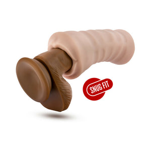 Skye Oral Stroker with Bullet Vibrator Beige