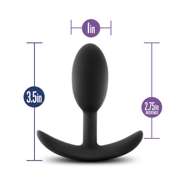 Wearable Vibra Slim Plug Small Black