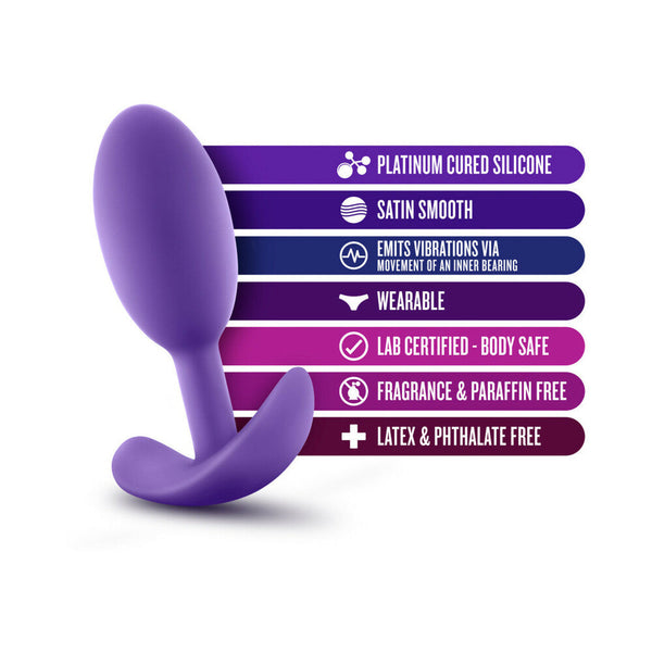 Wearable Vibra Slim Plug Medium Purple