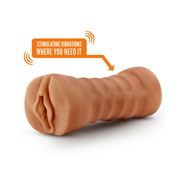 Sofia Vagina Stroker with Bullet Vibrator Tan