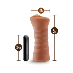 Julieta Vagina Stroker with Bullet Vibrator Tan