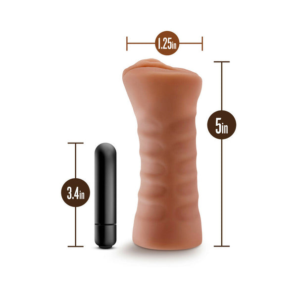 Julieta Vagina Stroker with Bullet Vibrator Tan