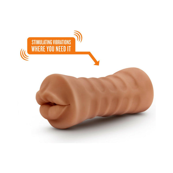 Isabella Oral Stroker with Bullet Vibrator Tan