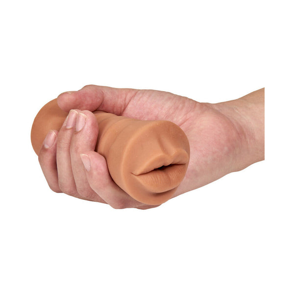 Isabella Oral Stroker with Bullet Vibrator Tan