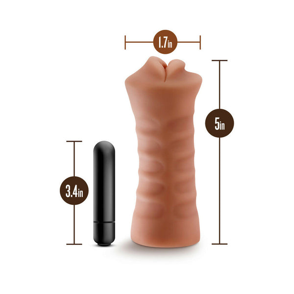 Isabella Oral Stroker with Bullet Vibrator Tan