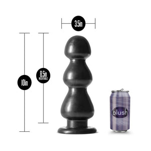 Jet Fierce 10 in. Anal Plug Carbon Metallic Black