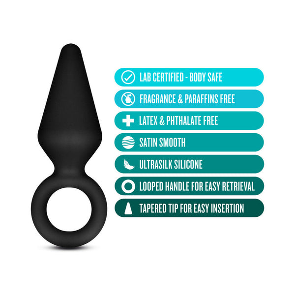 Silicone Loop Plug Small Black