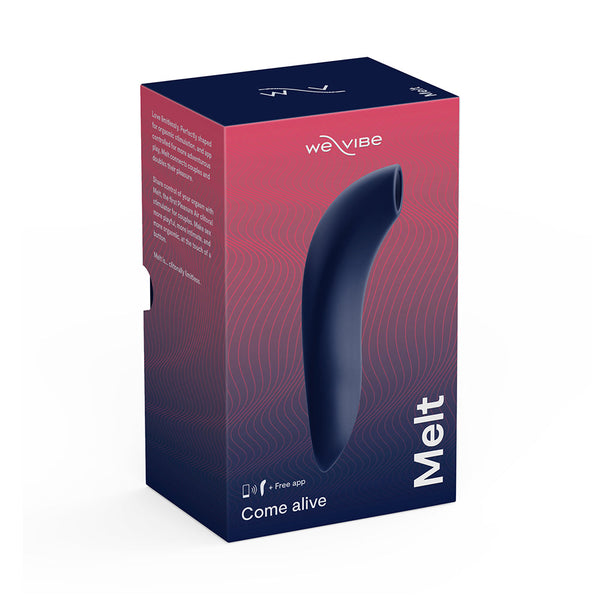 Melt Rechargeable Silicone Pleasure Air Clitoral Stimulator Midnight Blue