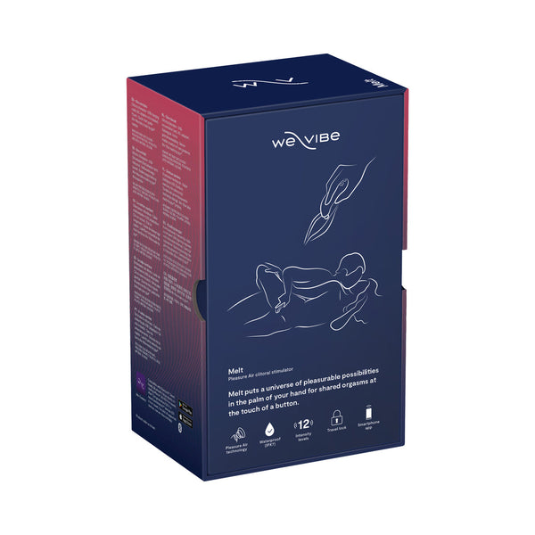 Melt Rechargeable Silicone Pleasure Air Clitoral Stimulator Midnight Blue