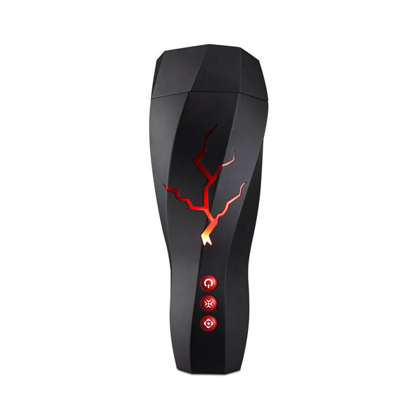 Storm Rechargeable Vibrating Suction Masturbator Black
