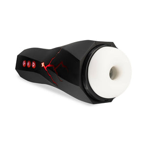 Storm Rechargeable Vibrating Suction Masturbator Black