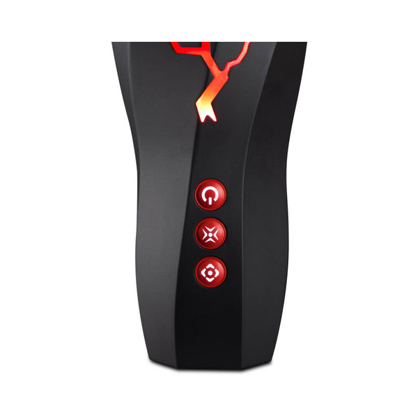 Storm Rechargeable Vibrating Suction Masturbator Black