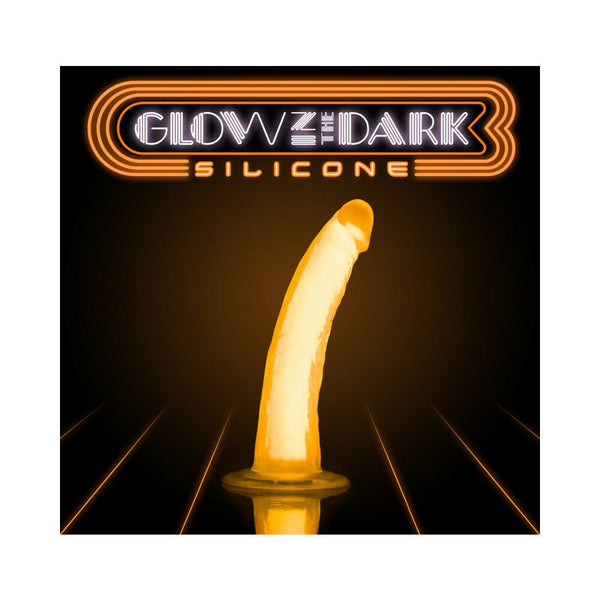 Blush Neo Elite Glow in the Dark Viper 7 in. Dual-Density Dildo Neon Orange