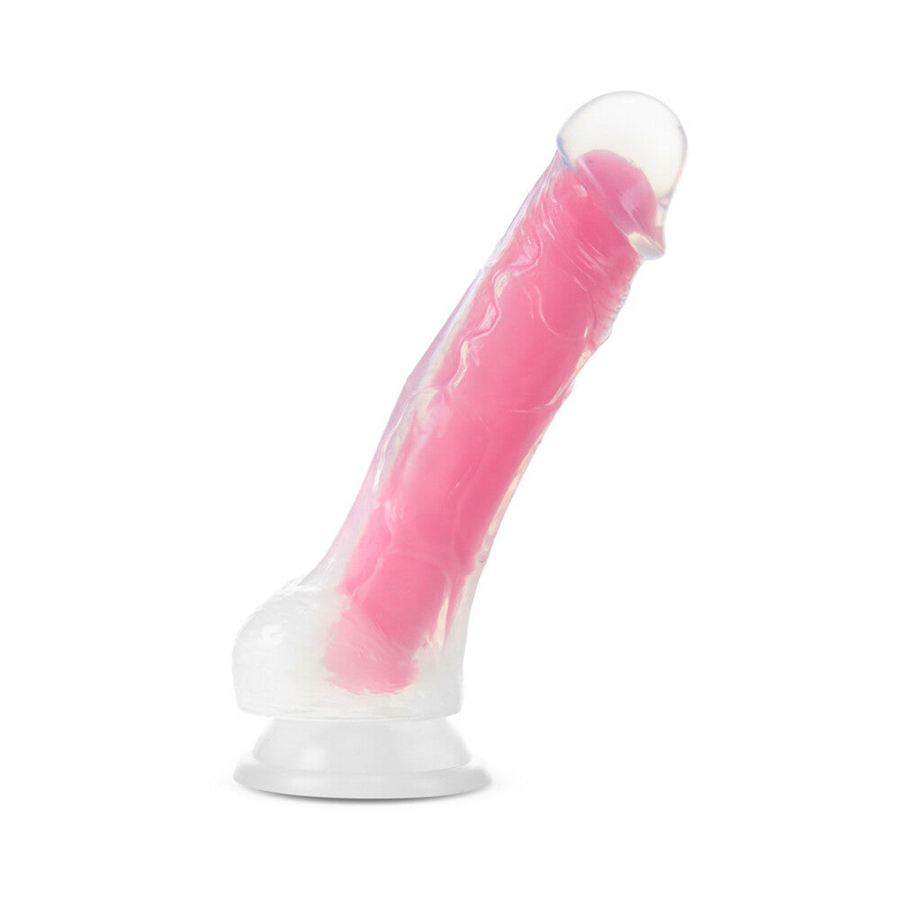 Blush Neo Elite Glow in the Dark Viper 7 in. Dual-Density Dildo Neon Pink