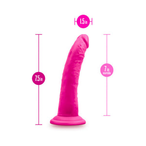 Bold Jack 7 in. Posable Dual Density Dildo with Suction Cup Pink