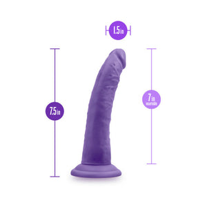 Bold Jack 7 in. Posable Dual Density Dildo with Suction Cup Purple
