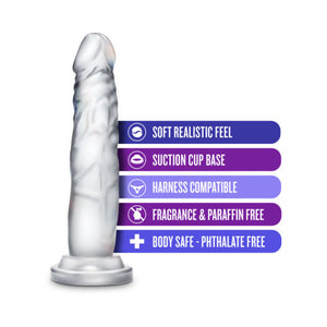 Diamond Crystal 7 in. Dildo Clear