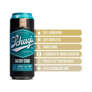 Blush Schag''s Sultry Stout Self-Lubricating Stroker Frosted