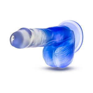 Stella Blue 6 in. Dildo with Balls Blue